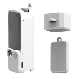 DJI OSMO Pocket3/ ポケット3用 シリコン 保護ケース 保護カバー カメラレンズ保護カバー付 スクリーン保護キャップ 本体カバー ソフトシェル ジンバル シリコンカバー3点セット（ブラック、ホワイト、レッド）3色選択