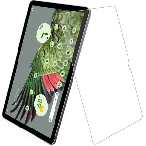 Google Pixel Tablet用 強化ガラス 液晶フィルム ラウンドエッジ加工 飛散防止 目の保護(クリア、ブルーライトカット)2タイプ選択