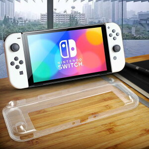 �������� Nintendo Switch OLED�p �X�^���h�Ή� TPU �P�[�X �N���A �\�t�g �o�b�N �J�o�[ ���� �w�� �P�[�X �����h�~ �Ռ��z�� �C�菝�h�~ �t���J�o�[ �X�C�b�` �R���g���[���[�J�o�[ �Z�b�g�@(�X�^