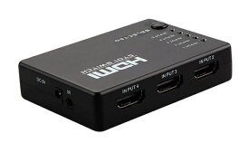 送料無料　HDMI切替器/セレクター 5HDMI to HDMI メス-メス 3D V1.4a 2160P 4K×2K リモコン付
