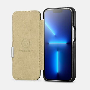 �y���K�i�ziCARER iPhone 15/iPhone 15 Pro /iPhone 16/ 16 Pro�Ή��@��I�� �{�v �蒠�^ ���^���N���b�v �I�C�����b�N�X ���U�[ �t���b�v �P�[�X �}�O�l�b�g�z�� �ی�P�[�X Side-open �i�u���b�N�A�u���E��