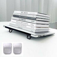 MacBook/ノートパソコン/キーボード対応 アルミ合金 底部スタンド 卓上スタンド 夏場ノートパソコン底部…