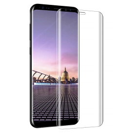 Galaxy S20+/S20/Note10/Note10 Plus/S10 Plus/S7 Edge 5.5インチ/S8 Plus/S9 Plus/Note8/S24/S24 Ultra/S25 Ultra選択 3D 強化 液晶フィルム 保護シート 高透過性 耐衝撃 硬度9H 極薄0.33mm ラウンドエッジ加工 飛散防止 気泡ゼロ (ブラックフレーム、クリア)2色選択