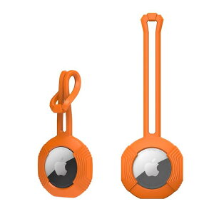 Apple AirTag �G�A�^�O �X�����O �P�[�X �V���R�� �J�o�[Compatible with Apple AirTag �P�[�X �G�A�^�O �A�N�Z�T���[ �X�g���b�v �V���v�� �V���v���@�Ђ���� �i�u���b�N�A�l�C�r�[�A�O���[���A�u���[
