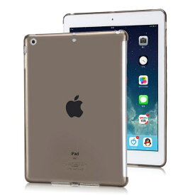 送料無料 NEW iPad 9.7インチ 第5世代 2017/第6世代 2018年モデル用 TPU ソフト バック カバー 半透明 背面ケース 落下防止 スマートカバー対応 (ブラック、クリア、ブルー、ゴールド、オレンジ、ピンク、レッド)7カラー選択