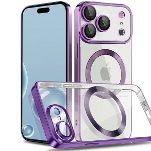 iPhone 17/17 Air/17 Pro/17 Pro MaxI TPU \tg obNJo[ MagSafe[dΉ op[ Ռz h~ iPhoneP[X ACtHJo[ JYی (ubNAlCr[Au[AO[
