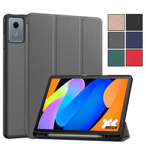 Lenovo Idea Tab 11�C���` 2025�N��/Lenovo K11 2nd Gen/dtab d-51F(TB335ZU/TB336FU)�p PU�v TPU �ی�P�[�X �O�܂� �X�}�[�g�J�o�[ �\�t�g�P�[�X �y���V���z���_�[�t�� �I�[�g�X���[�v�Ή�(�u���b�N�A�l�C�r�[