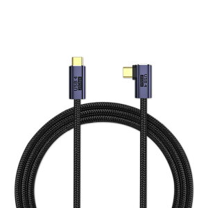 送料無料 USB4 Type-C M/M 8K@60Hz/PD 100W対応 ケーブル オスーオス Thudebolt3 USB4 タイプC アルミ端子 網目ケーブル 延長ケーブル CM-CM 高速充電&同期 20Gbps 高速データ転送 映像、音声対応 for MacBook Pro、