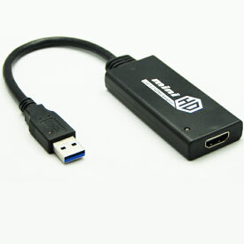 送料無料　USB3.0 Type A to HDMI アダプタ オス−メス 1080P フルHD USB-HDMI For Windows7/Windows8/Windows10