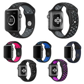 アウトレット Apple Watch　アップル ウォッチ SE 6 5 4 3 2 1用 シリコン ベルト バンド ウォッチ バンド　専用スポーツバンド 通気 汚れ防止 水洗い可 38mm/40mm/41mm、42mm(44mm) 4サイズ選択 6カラー選択