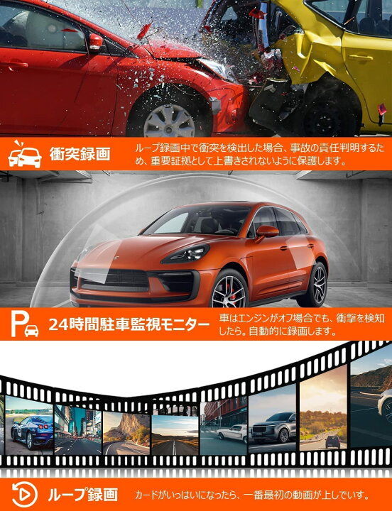 楽天市場】【革新版分離式・4K・BSD運転補助・LCA後方車両検出】VANBAR 