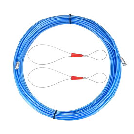 Renjzle 通線工具 スチールワイヤー 通線ワイヤー よりもどしジョイントワイヤー ロープ通し器 入線専用ワイヤー 紐通し (10m)
