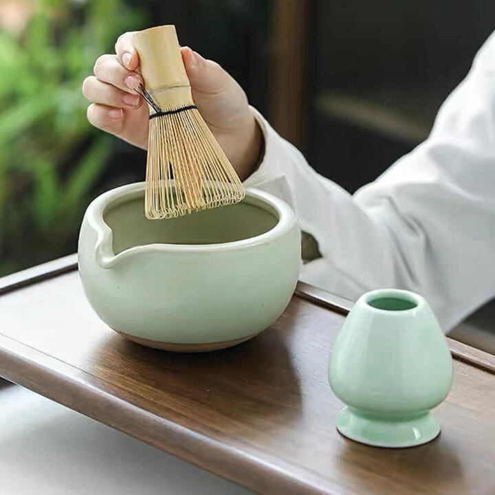 楽天市場】Yoseka 百本立茶筅&茶筅直し&茶杓 お抹茶 3点セット 茶道具  