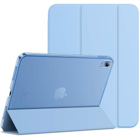 JEDirect iPad 10 ケース（10.9インチ、2022モデル、第10世代用）スリムスタンドハードバック ウェイクアップ/オートスリープ機能付き タブレットカバー (ブルー)