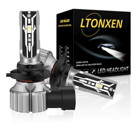 LTONXEN HB4 LED ヘッドライト 純正交換用 9006 HB4 LEDバルブ 6000K ホワイト 爆光 新車検対応 車用 DC9-18V LED ヘッドライト ファンレス 一体型 2個入…