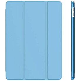 JEDirect iPad 9.7インチ (第6/5世代用) ケース PUレザー 三つ折スタンド オートスリープ機能 (ブルー)