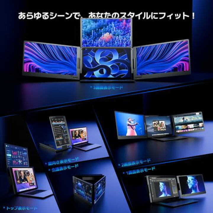 楽天市場】【送料無料】【2025新登場】ROADOM 14/15.6 マルチモニター 