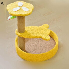 キャットタワー ミニ 猫爪とぎポール 猫タワー 猫 据え置き型 猫爪 昼寝タワー 研ぎ 室内用 天然麻紐 ねこつめとぎ おもちゃ 猫爪磨き オシャレ 爪とぎポール かわいい 組立簡単 省スペース 家具破壊防止 玩具