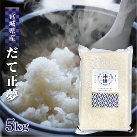 米 5kg 送料無料 白米 だて正夢 令和五年産 宮城県産 5キロ お米 玄米 ごはん 単一原料米 分付き米対応可 保存食 米 真空パック 高級