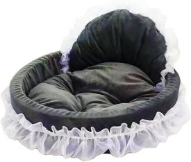 ペットベッド S 春夏 犬 猫 ペットベッド 春用 夏用 四季通用 よく眠る 円型 小型犬・猫用 ペットソファ 寝床 ペット用 ドーム型 かわいい ベッド ラウンドベッド ネコ グレー? 洗える 滑り