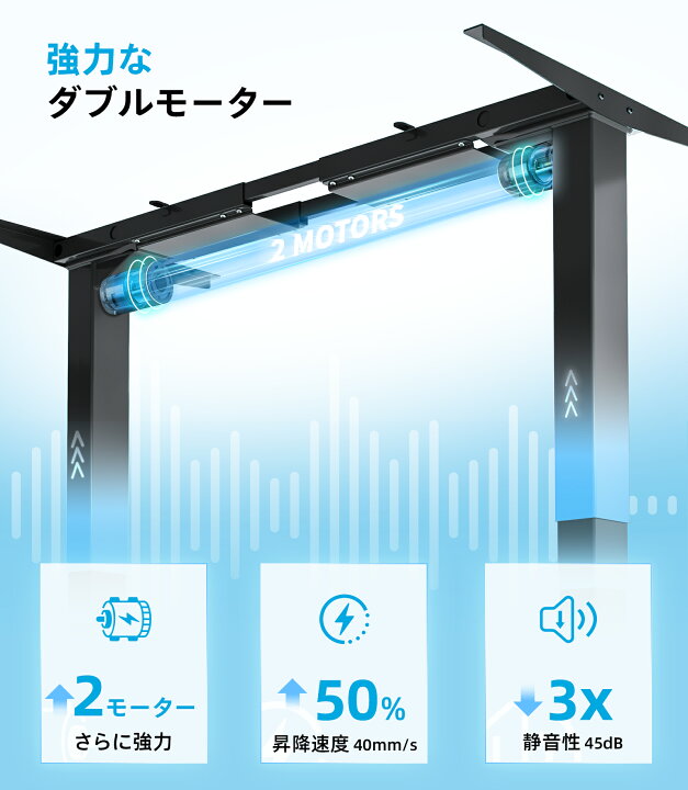 楽天市場】【10％OFFクーポンx4/2迄】Maidesite 昇降デスク T2 Pro 