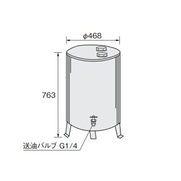 楽天市場】灯油タンク オイルタンク(丸型) 送油銅管セット 石油給湯器 