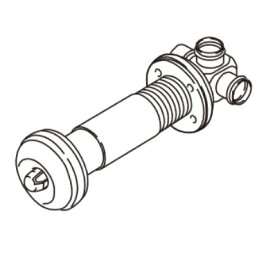 リンナイ ガスFF暖房機オプション　FOT-084K　ウォールトップ φ35用 140～300mm [■]