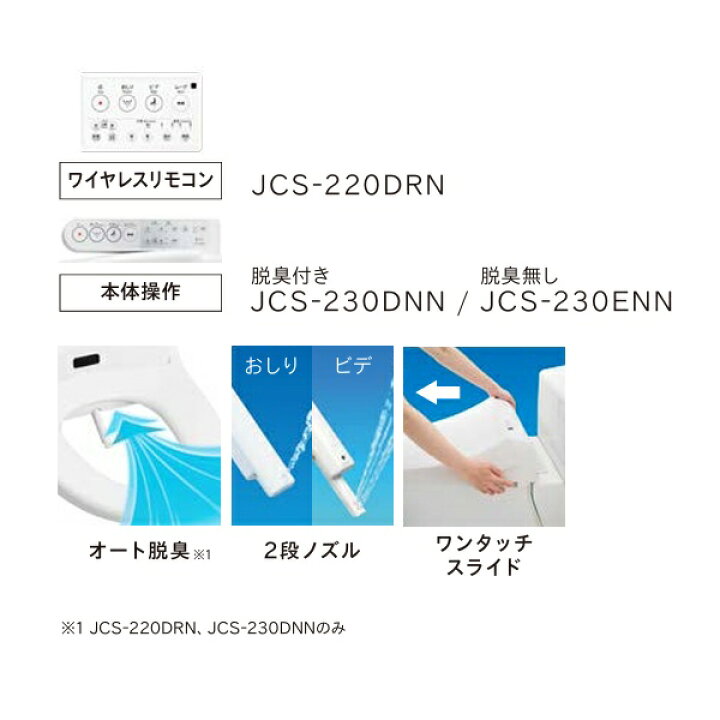 楽天市場】ジャニス工業 JCS-230ENN□ 温水洗浄便座 脱臭無 本体操作 