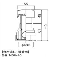 森永エンジニアリング ドルゴ通気弁 ミニドルゴ MDH-40 [□]
