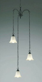 コイズミ照明　AA39694L　ペンダントライト 吹き抜けシャンデリア Regine 白熱球60W×3灯相当 LED付 電球色 傾斜天井対応