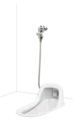 簡易水洗便器 ネポン　ATJ-309　プリティーナ 和式 フラッシュバルブ パンタロン方式 ホワイト [♪■] 【関東限定】