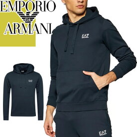 エンポリオ アルマーニ EMPORIO ARMANI EA7 パーカー プルオーバーパーカー スウェット メンズ ロゴ ブランド 大きいサイズ 紺 ネイビー HOODED SWEATSHIRT 8NPM04 PJ05Z