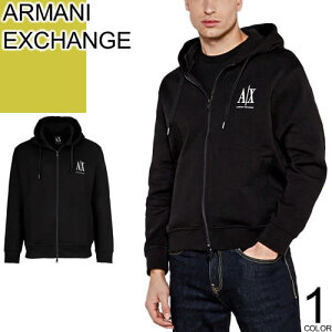 A}[j GNX`FW ARMANI EXCHANGE p[J[ XEFbg Y WbvAbv 2025NH~V S hJ uh 傫TCY   ubN ZIP UP HOODIE WITH EMBROIDERED LOGO XM000371 AF1