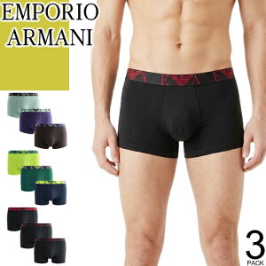 �G���|���I�A���}�[�j EMPORIO ARMANI �{�N�T�[�p���c �A���_�[�E�F�A ���� 3���Z�b�g �����Y ���S �h�J �R�b�g�� �傫���T�C�Y �u�����h �v���[���g �� �u���b�N 3 PACK BOXER BRIEFS EM000259 [�䂤�p�P