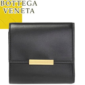 ボッテガヴェネタ BOTTEGA VENETA 財布 ミニ財布 三つ折り財布 小銭入れあり レディース レザー 本革 ブランド プレゼント 黒色 ブラック TRI-FOLD ZIP WALLET 578752 VMAU1 [S]