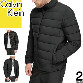カルバンクライン Calvin Klein 中綿 ジャケット ブルゾン メンズ 2023年秋冬新作 アウター ロゴパッチ スタンドカラー 防寒 ブランド 大きいサイズ 黒 迷彩 ブラック カモフラ PUFFER JACKET CM355297
