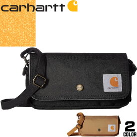 カーハート Carhartt バッグ ショルダーバッグ ボディバッグ メンズ レディース ホリゾンタル 2way 斜めがけ 撥水 ブランド プレゼント 黒色 茶色 ブラック ブラウン CROSSBODY HORIZONTAL BAG B0000376 [ネコポス発送]