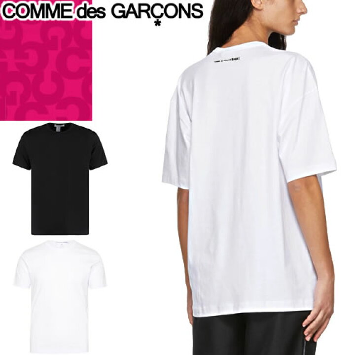 楽天市場 コムデギャルソン Comme Des Garcons Tシャツ 半袖 クルーネック 丸首 レディース ロゴ カジュアル 無地 大きいサイズ ブランド 白 黒 ホワイト ブラック T Shirt Fit011 ゆうパケ発送 Mss エムエスエス