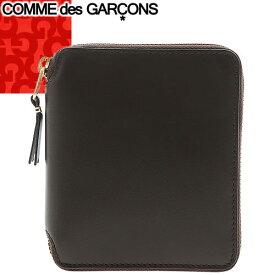 コムデギャルソン COMME des GARCONS 財布 ミニ財布 二つ折り財布 ラウンドファスナー 小銭入れあり メンズ レディース レザー 本革 ブランド プレゼント 茶色 ブラウン CLASSIC SA2100