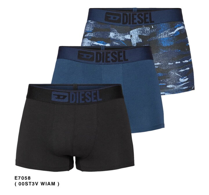 楽天市場】ディーゼル DIESEL ボクサーパンツ アンダーウエア 下着 3枚 