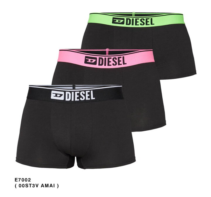 楽天市場】ディーゼル DIESEL ボクサーパンツ アンダーウエア 下着 3枚 