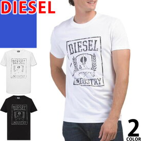 ディーゼル DIESEL Tシャツ メンズ 半袖 ロゴ クルーネック 丸首 ブランド 大きいサイズ 綿 オシャレ 英字 白 黒 ホワイト ブラック T-DIEGOR 11-G A16940 RPATI [ゆうパケ発送]