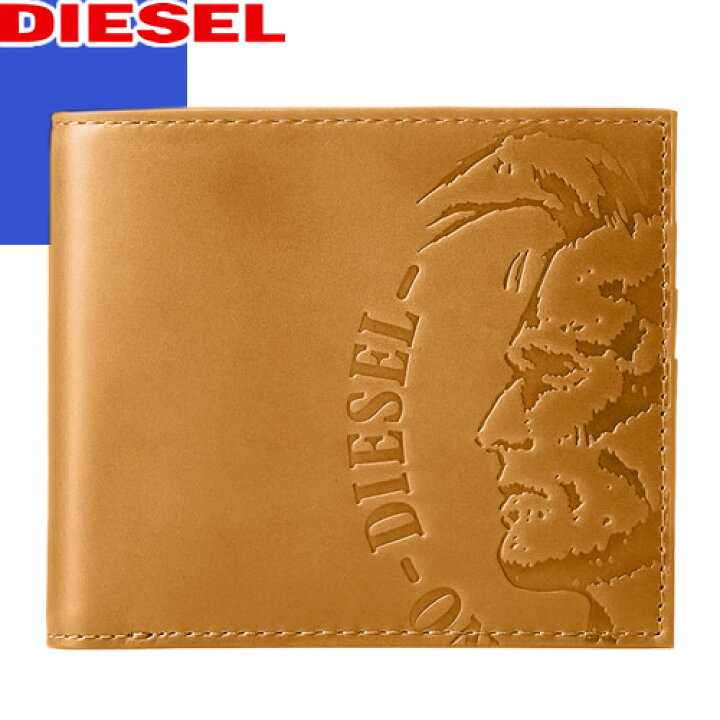 楽天市場】ディーゼル DIESEL 財布 二つ折り財布 メンズ ブランド 革 