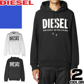 ディーゼル DIESEL パーカー プルオーバー フーディー スウェット メンズ ロゴ コットン 大きいサイズ ブランド 黒 ブラック S-GIRK-HOOD-ECOLOGO A02813 0BAWT [S]