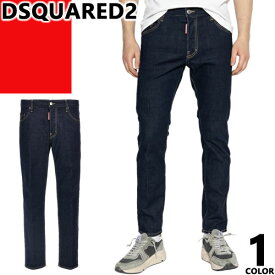 ＼SALE 在庫限り／【64,900円→38,790円】ディースクエアード DSQUARED2 デニム スケーター パンツ ジーンズ ダメージデニム メンズ ボタンフライ スリム 大きいサイズ ブランド DARK RINSE WASH SKATER JEANS S74LB1425 S30664