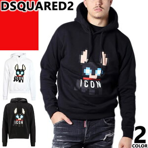 �f�B�[�X�N�G�A�[�h DSQUARED2 �p�[�J�[ �v���I�[�o�[�p�[�J�[ �X�E�F�b�g �g���[�i�[ �����Y �`���h�b�O �A�C�R�� ���N�� �傫���T�C�Y �u�����h ������� �� �� �u���b�N �z���C�g ICON CIRO COOL