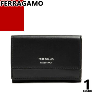 �t�F���K�� FERRAGAMO ���z �O�܂���z �~�j���z �����Y ���K����t�� �{�v �v �u�����h �R���p�N�g ���D���܂�Ȃ� �� �u���b�N COMPACT WALLET 661337 770115