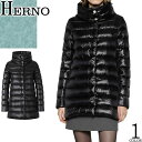 ヘルノ HERNO ダウン ダウンジャケット ダウンコート アメリア レディース 2025年秋冬新作 アウター 軽量 防寒 薄手 スタンドカラー ナイロン セミロング丈 Aライン 大きいサイズ ブランド 通勤 通学 黒 ブラック AMELIA PI0505DIC 12017Z