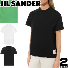 ジルサンダー JIL SANDER Tシャツ 半袖 クルーネック 丸首 レディース 2024年春夏新作 オーバーサイズ ロゴ コットン 大きいサイズ ブランド プレゼント 白 黒 ホワイト ブラック SHORT SLEEVE T-SHIRT J40GC0001 J45048 [1枚単品][ゆうパケ発送]