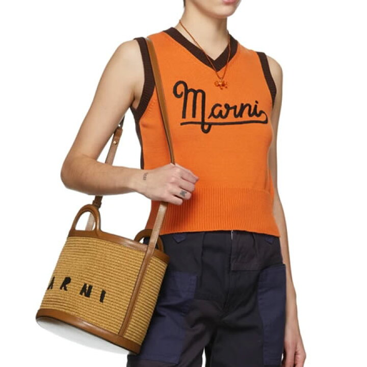 楽天市場】マルニ MARNI かごバッグ ハンドバッグ ショルダーバッグ 